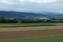 DBB: Sonderfahrt nach Oberdorf bei leider sehr trübem Wetter auf der von der Einstellung bedrohten ehemaligen SMB-Strecke mit der Eb 3/5 5810 (ehemals SBB) bei Lommiswil am 5. September 2015.
Foto: Walter Ruetsch