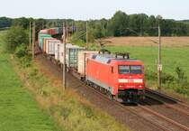 152 143 mit KT 50239 (Maschen Rbf–Beimerstetten) am 17.06.2014 zwischen Maschen Rbf und Jesteburg