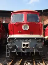 131 060-6 seit vielen Jahren weider zu sehen beim 24. Heizhausfest am 29.08.15 in Chemnitz-Hilbersdorf.