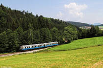 VT 07 + VS 28 am 05.07.2015 bei Ruhmannsfelden.