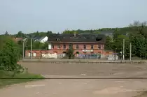 Das Bahnhofsgebäude Chemnitz-Hilbersdorf am 16.05.15