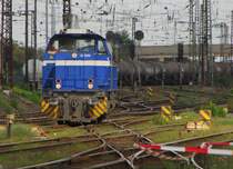 InfraLeuna 207 am 08.09.2015 beim rangieren in Großkorbetha.