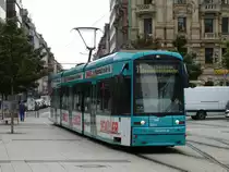 VGF Bombardier S-Wagen 208 am 20.08.15 in Frankfurt am Main am Willy Brandt Platz