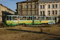 TATRA T4 mit der Nummer 1006 am 19.08.2015 in Lviv. 