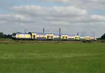 146 535 mit ME 81912 (Hamburg Hbf–Bremen Hbf) am 03.09.2014 zwischen Ottersberg und Sagehorn