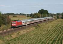 101 021 mit IC 2213  R�gen  (Ostseebad Binz–K�ln–Stuttgart Hbf) am 03.09.2014 zwischen Ottersberg und Sagehorn