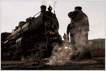 Vorbereitungen in Celje für die bevorstehende Probefahrt am 24.9.2015 mit SZ 25-026.