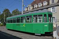 B 1446 wartet auf dem Hof des Depots Dreispitz auf den Abtransport nach Belgrad. Die Aufnahme stammt vom 25.09.2015.
