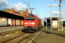 Am 27.09.2015 kam die 189 011-0 von der DB aus Richtung Berlin nach Stendal und fuhr weiter in Richtung Hannover .