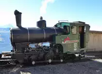 BRB - Dampflok H 2/3  15 auf dem Bergbahnhof des Brienzer Rothorn am 21.09.2015