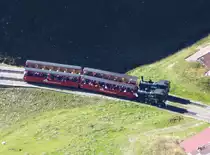 BRB - Dampfzug Kreuzung unterwegs am 21.09.2015