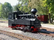 Im Bahnhof Weißwasser steht abgestellt 99 3318-5 am 03. Oktober 2015.