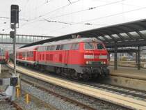 218 412 mit IRE nach Lindau in Ulm HBF. 17.10.2015