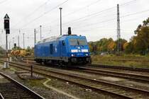 Am 18.10.2015 stand die 285 101-5 von der Press (BTK) in Stendal .