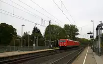 185 368-8,152 067-5 und 185 064-3 alle drei von DB kommen als Lokzug aus Aachen-West nach Neuss  und fahren durch Kohlscheid in Richtung Herzogenrath,,Hofstadt,Finkenrath,Rimburg,Übach-Palenberg,Zweibrüggen,Frelenberg,Geilenkirchen,Süggerrath,Lindern,Brachelen,Hückelhoven-Baal,Baal,Erkelenz,Herrath,Beckrath,Wickrath. 
Bei Sonne und Wolken am Abend vom 21.10.2015.