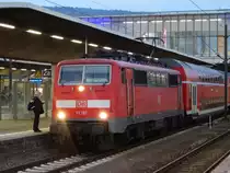DB Regio 111 197 mit der RB60 nach Frankfurt am Main am 25.10.15 in Heidelberg
