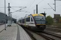 SBS Desiro 642 846 als SB34 nach Dresden(Hbf.)fährt am 30.10.2015 in den Bahnhof Dresden-Neustadt ein.