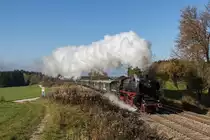 01 150 mit dem DPE 96 von Rosenheim nach Salzburg am 30. Oktober 2015 bei Grabenstätt.
