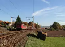 155 004-5 zu sehen am 02.11.15 in Remschütz.