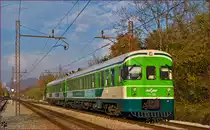 SŽ 711-002 fährt durch Maribor-Tabor Richtung Murska Sobota. /5.11.2015