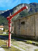 Entlang der Pontebbana findet man als einziges im ehemaligen Bahnhof Chiusaforte heute noch Relikte aus der Dampfzeit. Aufgenommen am 8.11.2015