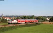 146 227-4  Neubaustrecke Suttgart-Ulm  mit dem RE 19507 (Heidelberg Hbf-Stuttgart Hbf) bei Heidelsheim 1.10.15