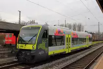 VT 650.735 Agilis mit Werbung für die Landesgartenschau 2016 in Bayreuth am 13.11.2015 in Hochstadt/ Marktzeuln.