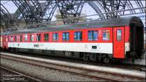 2. Kl. Wagen CD 73 54 21-91 002-8 (Bmz) am EC370 Wien S�dbf nach Aarhus, Dresden Hbf, 15.02.07.