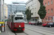 Wien Wiener Linien SL 6 (E1 4505, Lohner 1972) Gottschalkgasse am 12. Oktober 2015.