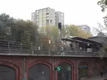 Blocksignal auf der Berliner Stadtbahn,am 05.Oktober 2014,in Berlin Bellevue.