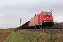 185 202-9 DB Schenker bei Lichtenfels am 10.11.2015.