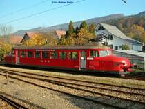 RBe 2/4 202 am 29. Oktober 2005 vor dem Depot Balsthal