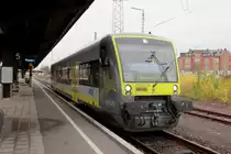 
Auf Gleis 5 des Bahnhof Forchheim steht VT 650.708  (NVR-Nummer 95 80 0650 708-0 D-Agil) am 15. November 2015 zur Abfahrt nach Ebermannstadt bereit.

