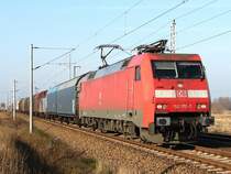 152 170 f�hrt am 18.02.07 in Stralsund-Langendorf ein, um dann weiter nach Mukran zu fahren.
