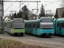 VGF Bombardier U4 Wagen 530 und 513 am 21.11.15 in Frankfurt am Main Heddernheim