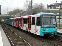 VGF Bombardier U5-25 Wagen 606 am 21.11.15 in Frankfurt am Main Heddernheim