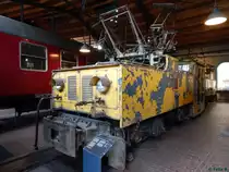 Grubenlok für den Braunkohleabbau von 1950 im Deutschen Technikmuseum Berlin am 23.08.2015