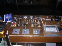 F�hrerstand des SM 775  (Schienenoberfl�chenme�zug)