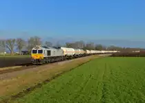 247 053 mit einem Gaskesselzug am 14.12.2015 bei Heiligenstatt.