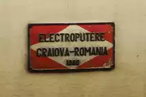 Die meisten Lokomotiven zieren eine schöne Plakette aus Metal mit ihrem Geburtsort und Jahrgang darauf. Die älteste, welche ich an diesem Tag gesehen habe war von 1974!
20.11.2015 in Bukarest. 
