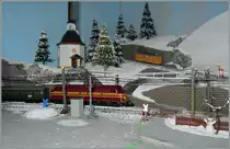 Kaum hat es in Blonay endlich etwas geschneit, kommen auch schon die Skifaher; jedenfals stehen ihre Siker am Bahndamm
13. Dez. 2015