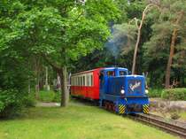 BPE 199 102-5  Gunther  am 01.06.2015 auf der Fahrt zum Hauptbahnhof der Berliner Parkeisenbahn.