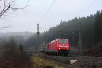 152 029-5 DBSR bei Steinbach im Frankenwald am 03.12.2015.