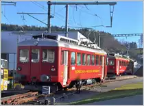 ABDeh 2/4 24 und 23 in Heiden. (28.12.2015)