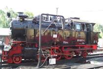 Selketalbahn Gernrode 99-6001-4 nach dem Wasserfassen am 22.07.2003.JPG