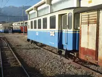 SSIF / FART - Personenwagen 2 Kl. B 105 im Bahnhofs-Depotareal in Domodossola am 26.12.2015