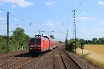 146 006 mit RE2 nach Münster am 06.07.2015 in Duisburg-Rahm
