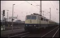 111101 am 10.3.1993 um 8.15 Uhr mit dem D 2531 nach Münster im Bahnhof Andernach.