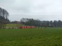 RBS-Zug als S7 nach Worb am 1.1.2016 zwischen Bolligen und Deisswil.