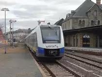 Einfahrt 622 228 mit dem RE 10 nach Hannover Hauptbahnhof am 28. Dezember in den Bahnhof Goslar.